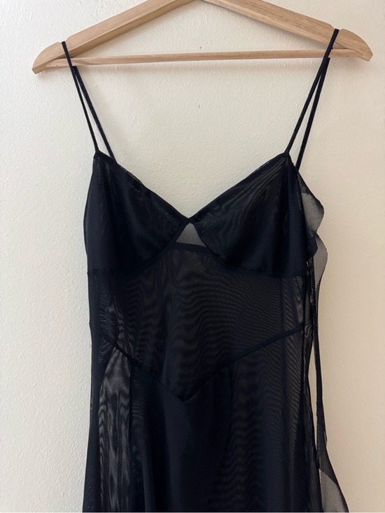 & Other Stories Other - Sheer Black Slip Dress - Women's Intimates